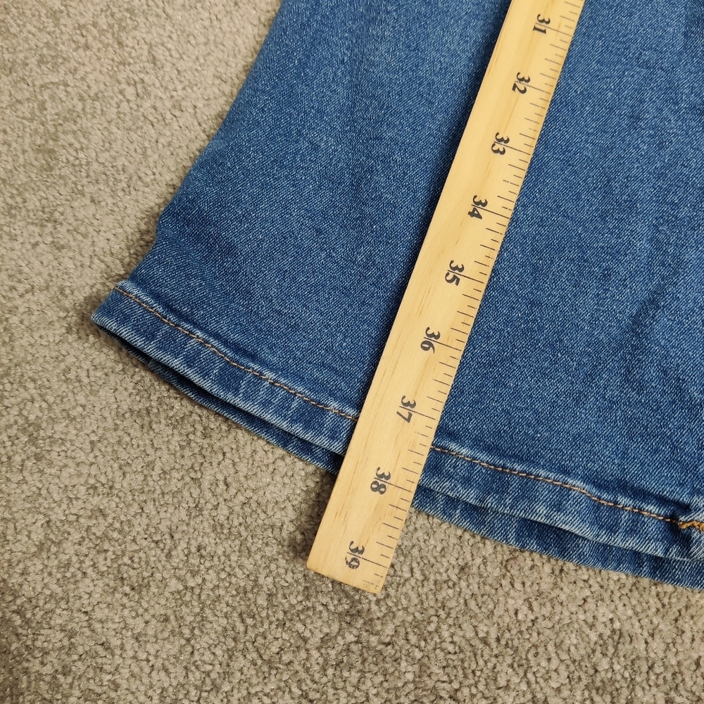 LC Waikiki Mars Women's High Waist Flare Jeans in Blue Size 30 Cotton - Picture 8 of 11